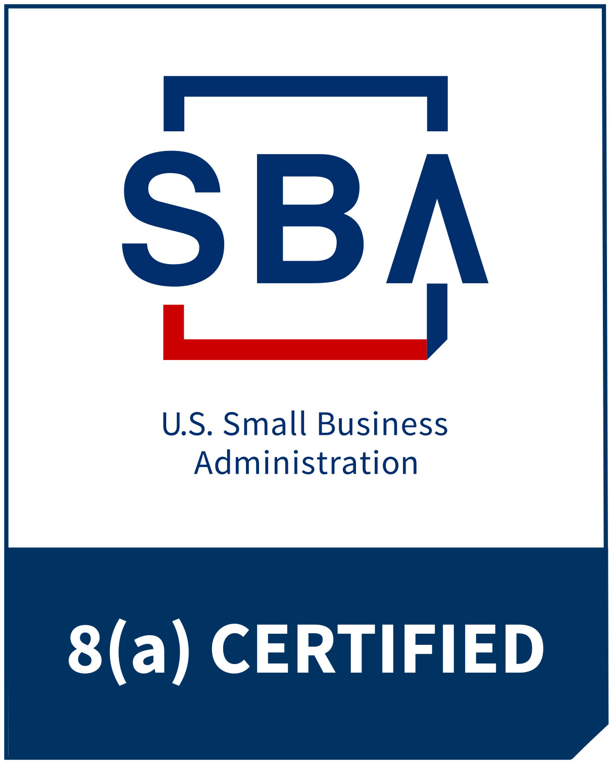 U.S. Small Business Administration 8(a) certified logo