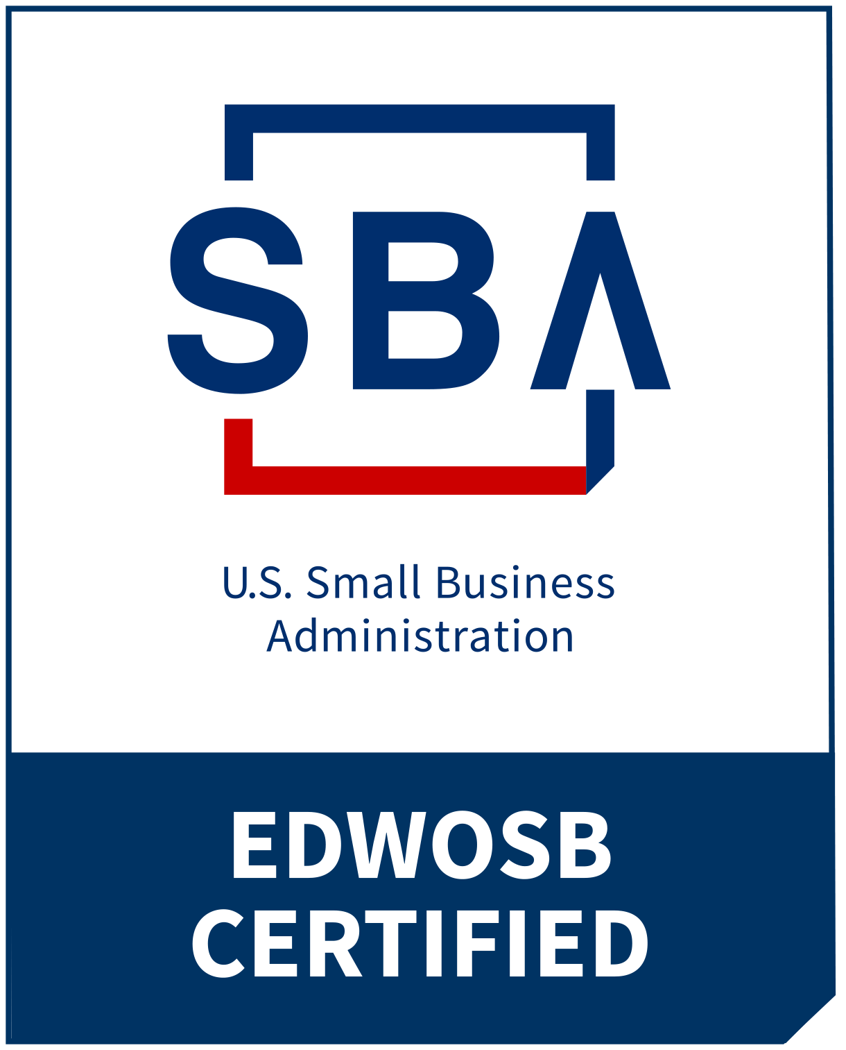 U.S. Small Business Administration EDWOSB certified logo